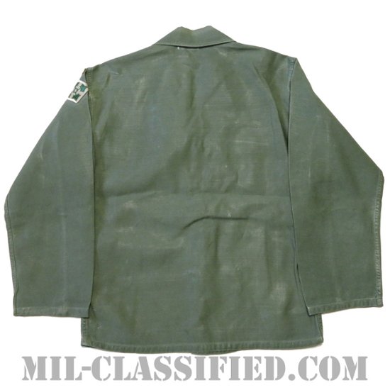米軍 OG-107 コットン ユーティリティシャツ 1stタイプ フルパッチ（第4歩兵師団/レンジャータブ） [中古1点物]画像
