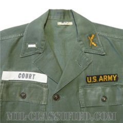 米軍 OG-107 コットン ユーティリティシャツ 1stタイプ フルパッチ（第4歩兵師団/レンジャータブ） [中古1点物]画像