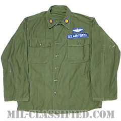 米軍 OG-107 コットン ユーティリティシャツ 1stタイプ 1961年ロット（空軍シニア・パイロット少佐） [中古1点物]の画像
