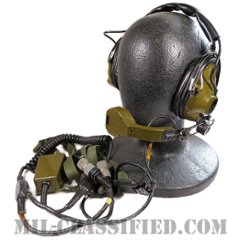 米軍 H-161B/U ヘッドセット マイク・チェストスイッチ付 [中古1点物]の画像