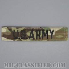 U.S.ARMY [OCP/ブラック刺繍/ネームテープ/ベルクロ付パッチ/中古1点物]の画像