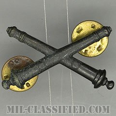 砲兵科章（Field Artillery）[サブデュード（ブラックメタル）/兵科章/バッジ/中古1点物]の画像