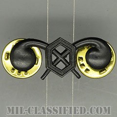 化学科章（Chemical Corps Branch Insignia）[サブデュード（ブラックメタル）/兵科章/バッジ/中古1点物]の画像