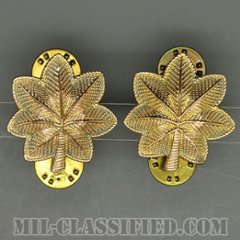 少佐（Major (MAJ)）[カラー/1950s/金張り（10K Gold Filled）/バッジ/ペア（2個1組）/中古1点物]の画像