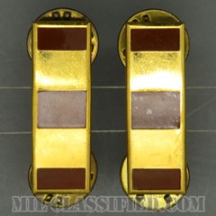 准尉長（Chief Warrant Officer 2 (CW2)）[カラー/階級章（1956-1972）/バッジ/ペア（2個1組）/中古1点物]の画像
