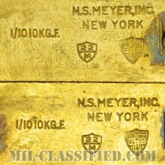 准尉長（Chief Warrant Officer 2 (CW2)）[カラー/階級章（1956-1972）/金張り（10K Gold Filled）/バッジ/ペア（2個1組）/中古1点物]画像
