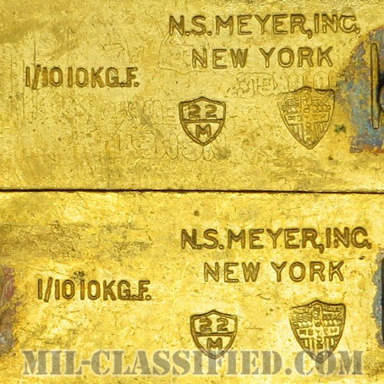 准尉長（Chief Warrant Officer 2 (CW2)）[カラー/階級章（1956-1972）/金張り（10K Gold Filled）/バッジ/ペア（2個1組）/中古1点物]画像