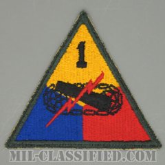 第1機甲師団（1st Armored Division）[カラー/カットエッジ/パッチ/中古1点物]の画像