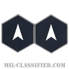 一等特技兵（Specialist 1）[カラー/メロウエッジ/宇宙軍階級章/Large（男性用）/パッチ/ペア（2枚1組）]の画像