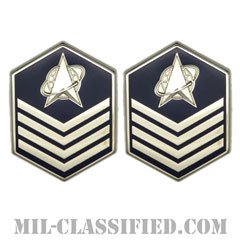 技能軍曹（Technical Sergeant）[カラー/宇宙軍階級章/バッジ/ペア（2個1組）]の画像