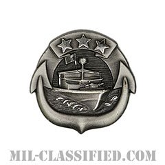 Small Craft Petty Officer in Charge [カラー/燻し銀/ミニサイズ/バッジ]の画像