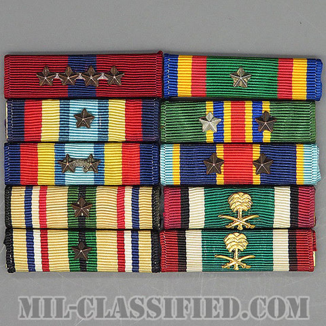 アメリカ軍リボン（略綬・略章・Ribbon）10個セット [バッジ/中古1点物 