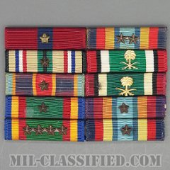 アメリカ軍リボン（略綬・略章・Ribbon）10個セット [バッジ/中古1点物（セット）]の画像