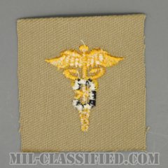 嘱託外科医科章（Contract Surgeon）[カラー/カーキ生地/兵科章/1点物]画像