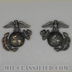 海兵隊デバイス章 (下士官用)（Enlisted Collar Badge）[サブデュード（ブラックメタル）/襟章バッジ/ペア（2個1組）/中古1点物]の画像