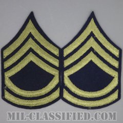 技術軍曹 (T/SGT)（Technical Sergeant 2nd Grade）[ウール・フェルト生地刺繍タイプ/階級章（1942-1948）/パッチ/ペア（2枚1組）/1点物]の画像