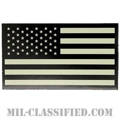 星条旗 グレー（フォワード）（USA Flag (Forward)）[IR（赤外線）反射素材/ベルクロ付パッチ]の画像