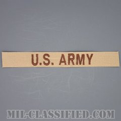 U.S.ARMY [デザート/ブラウン刺繍/ネームテープ/パッチ]の画像