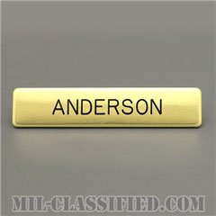 ANDERSON [スチールネームプレート（名札）/ゴールド/スモール]の画像