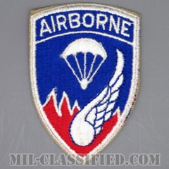 第187空挺歩兵連隊/第187空挺戦闘団（187th Airborne Infantry Regiment）[カラー/カットエッジ/パッチ/エアボーンタブ付ワンピースタイプ/1点物]の画像