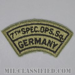 第7特殊作戦隊（7th Special Operations Squadron "GERMANY"）[サブデュード/カットエッジ/ドイツ製/パッチ/1点物]の画像