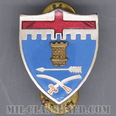 第11歩兵連隊（11th Infantry Regiment）[カラー/クレスト（Crest・DUI・DI）バッジ/1950s/中古1点物]の画像