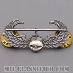 空中突撃章 (エアアサルト)（Air Assault Badge）[カラー/1960s/燻し銀（銀張り・Silver Filled）/バッジ/中古1点物]の画像