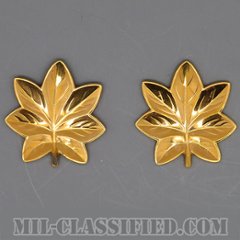 少佐（Major/Lieutenant Commander）[カラー/コート用レギュラーサイズ/海軍・海兵隊階級章/金張り（10K Gold Filled）/バッジ/ペア（2個1組）/中古1点物]の画像