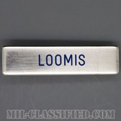 LOOMIS [アメリカ空軍用ネームプレート（名札）/中古1点物]の画像