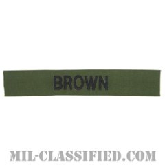 BROWN [サブデュード/海軍ネームテープ/生地テープパッチ]の画像