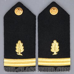 少尉 (衛生業務科)（Ensign (ENS), Medical Service Corps）[ショルダーボード階級章（女性用）/ペア（2枚1組）/中古1点物]の画像