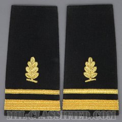 中尉 (衛生業務科)（Lieutenant Junior Grade (LTJG), Medical Service Corps）[ショルダー階級章/ペア（2枚1組）/中古1点物]の画像