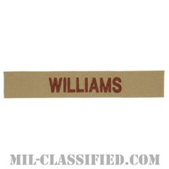 WILLIAMS [デザート/海軍ネームテープ/生地テープパッチ]の画像