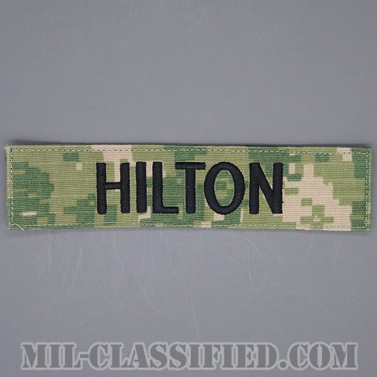 HILTON [NWU Type3（AOR2）/海軍ネームテープ/ベルクロ付パッチ]画像