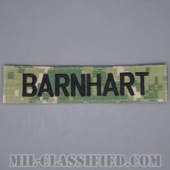 BARNHART [NWU Type3（AOR2）/海軍ネームテープ/ベルクロ付パッチ]の画像