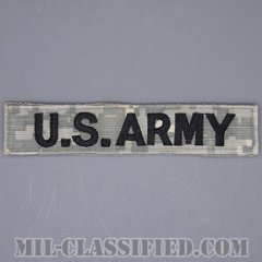 U.S.ARMY [UCP（ACU）/ブラック刺繍/ネームテープ/ベルクロ付パッチ/中古1点物]の画像