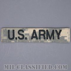 U.S.ARMY [UCP（ACU）/ブラック刺繍/ネームテープ/ベルクロ付パッチ/中古1点物]の画像