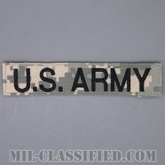 U.S.ARMY [UCP（ACU）/ブラック刺繍/ネームテープ/ベルクロ付パッチ/中古1点物]の画像