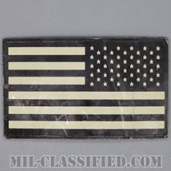 星条旗 グレー（リバース）（USA Flag (Reversed)）[IR（赤外線）反射素材/ベルクロ付パッチ/中古1点物]の画像