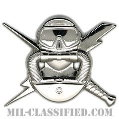 空軍潜水員章（Air Force Diver Badge）[カラー/鏡面仕上げ/バッジ]の画像