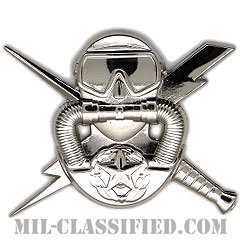 空軍戦闘潜水責任者章（Air Force Combat Dive Supervisor Badge）[カラー/鏡面仕上げ/バッジ]の画像