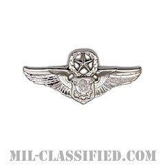 航空機搭乗員章 (将校用マスター・エアクルー)（Air Force Officer Master Aircrew Badge）[カラー/鏡面仕上げ/ミニサイズ/バッジ]の画像