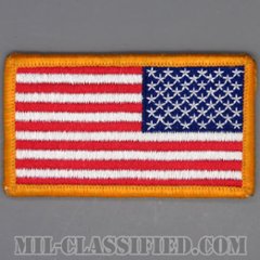 星条旗 カラー（リバース）（USA Flag (Reversed)）[メロウエッジ/ベルクロ付パッチ/中古1点物]の画像