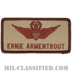 ERNIE ARMENTROUT (飛行士章 (マスター・パイロット))（Army Aviator (Pilot), Master）[デザート/メロウエッジ/ベルクロ付パッチ]の画像