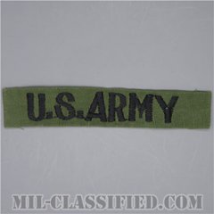 U.S.ARMY [サブデュード/コットン・リップストップ生地/横振り刺繍/ネームテープ/パッチ/中古1点物]の画像