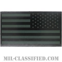 星条旗 グリーン（リバース）（USA Flag (Reversed)）[IR（赤外線）反射素材/ベルクロ付パッチ]の画像