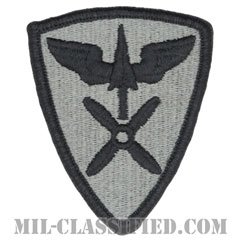 第110航空旅団（110th Aviation Brigade）[UCP（ACU）/メロウエッジ/縫い付け用（ベルクロ未加工）パッチ]の画像