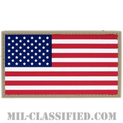 星条旗 カラー（フォワード）（USA Flag (Forward)）[カラー/PVC/ベルクロ付パッチ]の画像