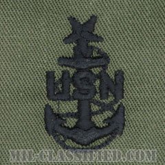 上級上等兵曹（Senior Chief Petty Officer）[サブデュード/海軍階級章/パッチ（旧タイプ）/ペア（2枚1組）]の画像