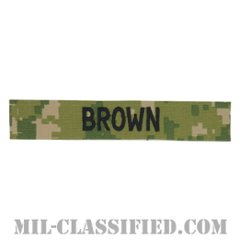 BROWN [NWU Type3（AOR2）/海軍ネームテープ/生地テープパッチ]の画像